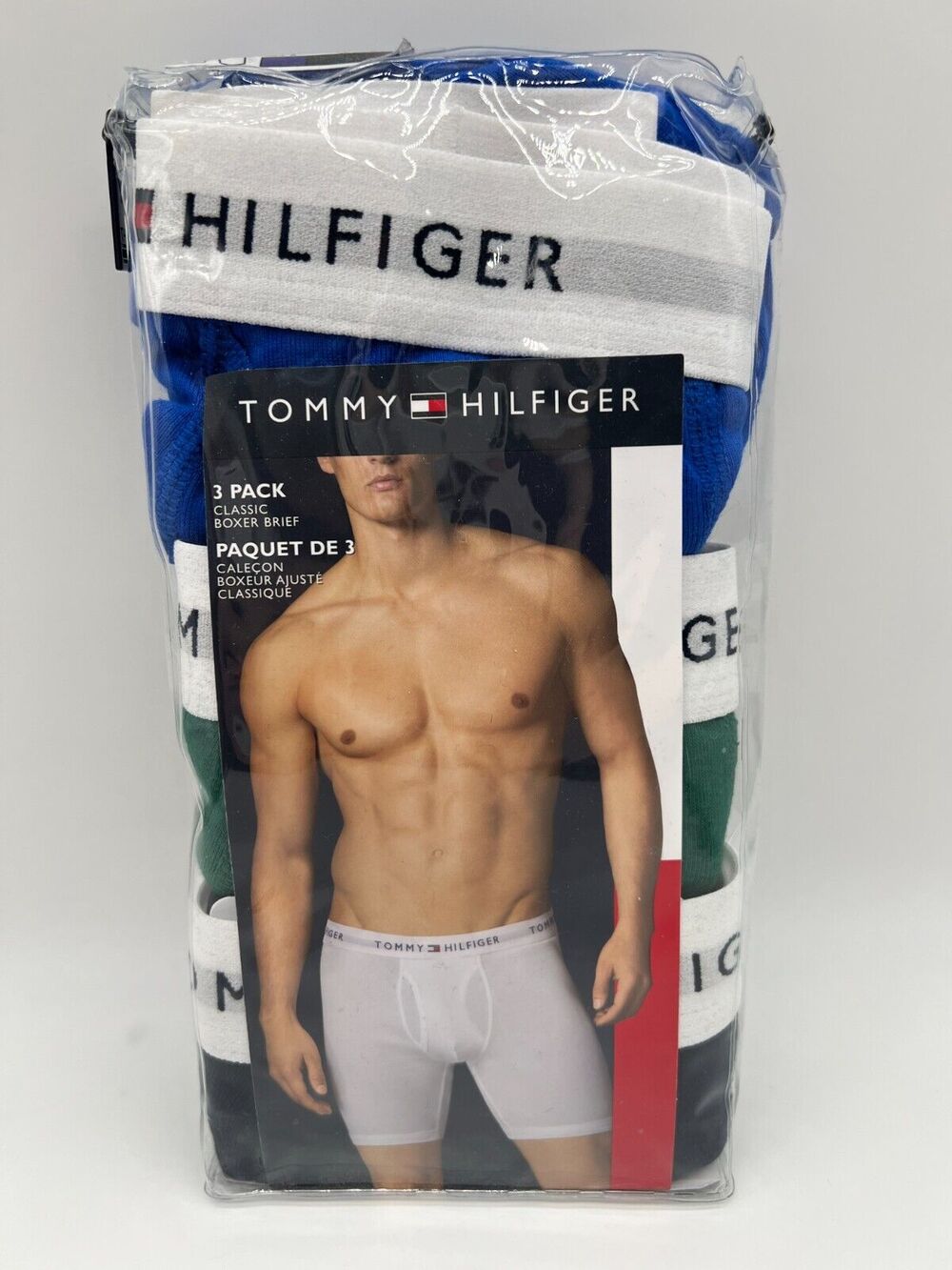 Tommy Hilfiger Men's Cotton Classic Boxer Brief Set Of 3 Pair Size S New
